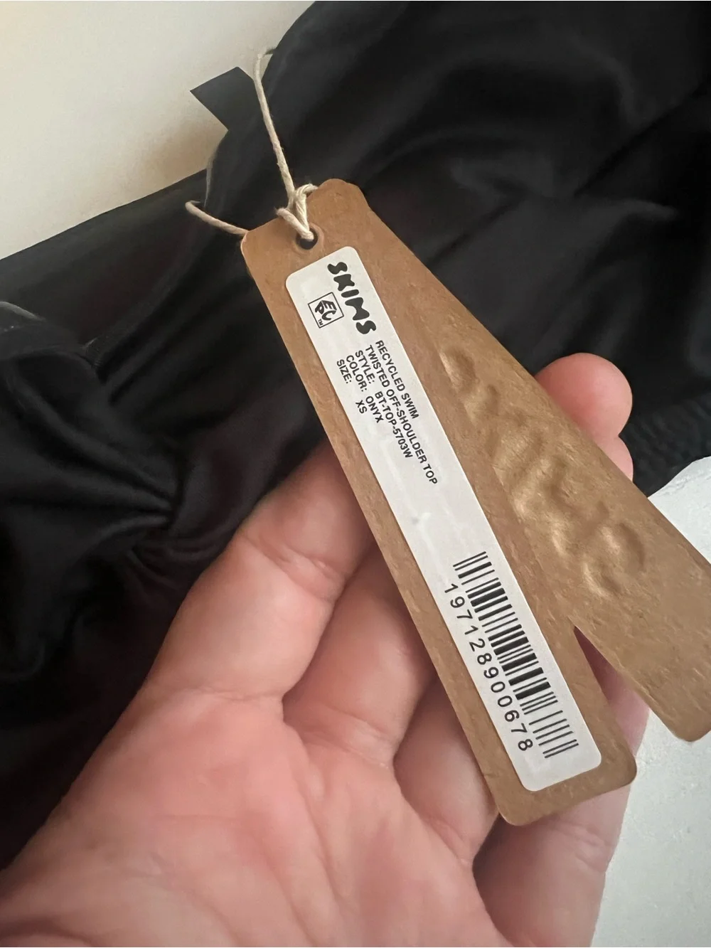 NWT SKIMS SWIM TWISTED OFF-SHOULDER TOP